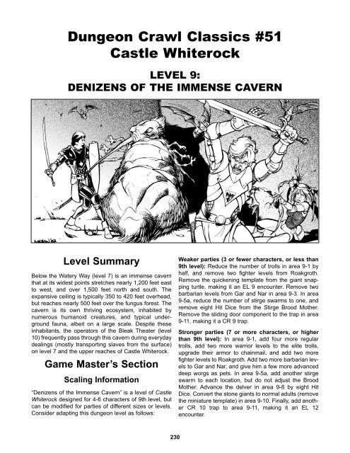 Dungeon Crawl Classics #51 Castle Whiterock - Goodman Games