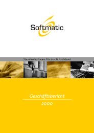 Softmatic AG - Geschäftsbericht 2000 - Amiculum.de