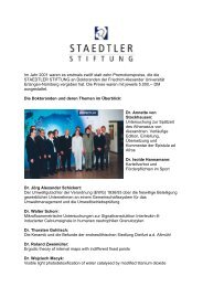 Im Jahr 2001 waren es erstmals zwölf statt zehn ... - Staedtler