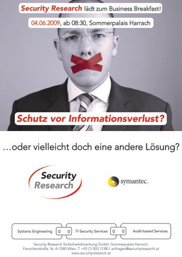 Schutz vor Informationsverlust? - Security Research