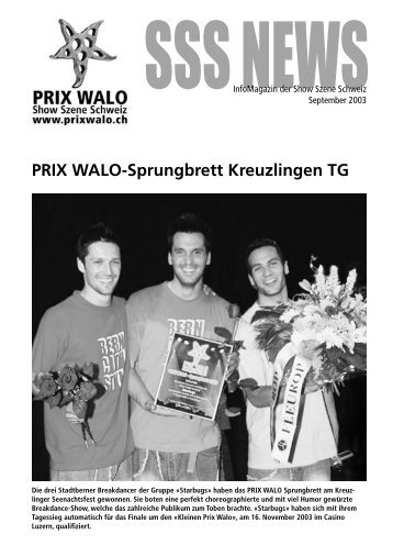 Show Szene Schweiz - Prix Walo