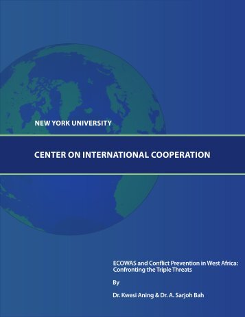 ECOWAS and Conflict Prevention in West Africa - Center on ...