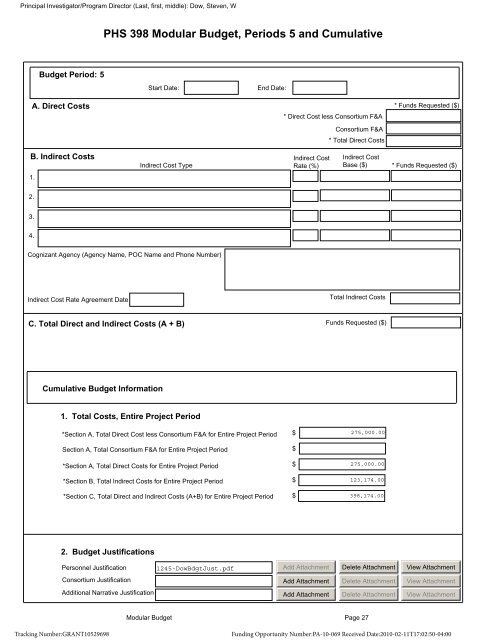 Sample Grant Application - NIAID - National Institutes of Health