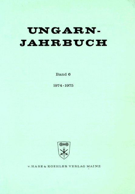 UNGARN-JAHRBUCH 1974-1975 - EPA