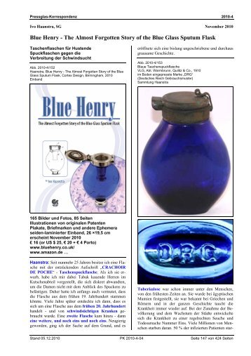 Blue Henry - Pressglas-Korrespondenz