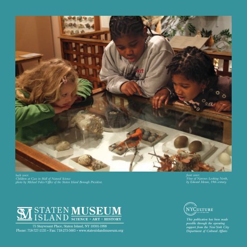 back cover - Staten Island Museum