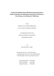 Numerische Optimierung dreidimensional parametrisierter ...