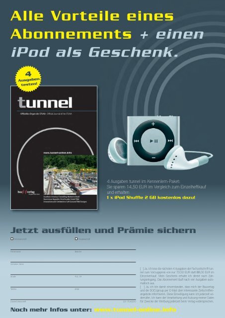 Deutsches tunnel-Forum 2012