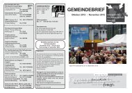 gemeindebrief - Evangelische Kirchengemeinde Kreuztal