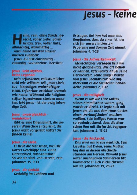 Jesus – unsere einzige Chance - die Apis Memmingen