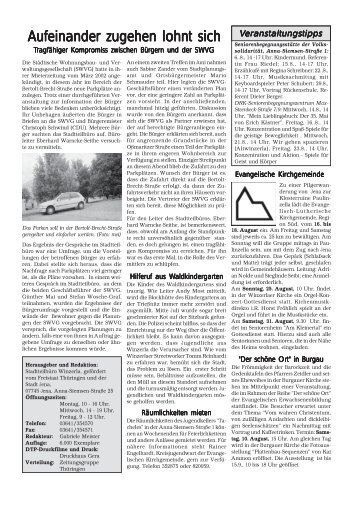Stadtteilzeitung Winzerla August 2002 Seiten 1 + 2