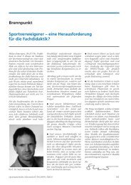 Brennpunkt Sportverweigerer – eine ... - Hofmann Verlag