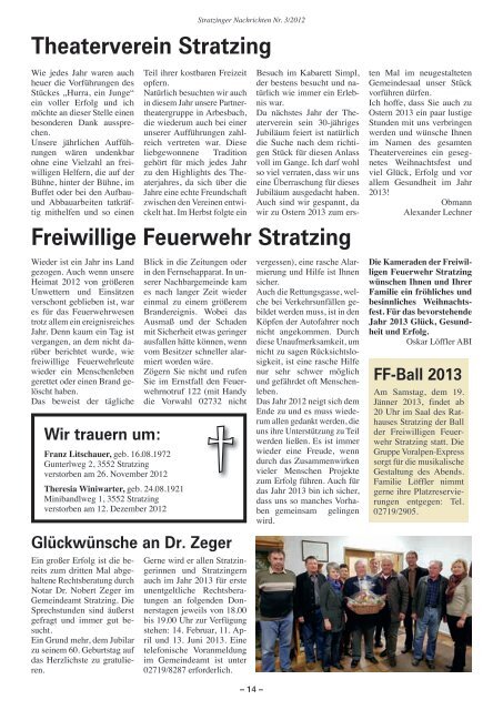 zum Herunterladen - Marktgemeinde Stratzing