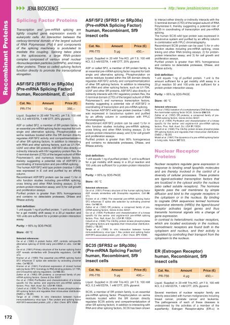 Nucleotide Analogs - Jena Bioscience