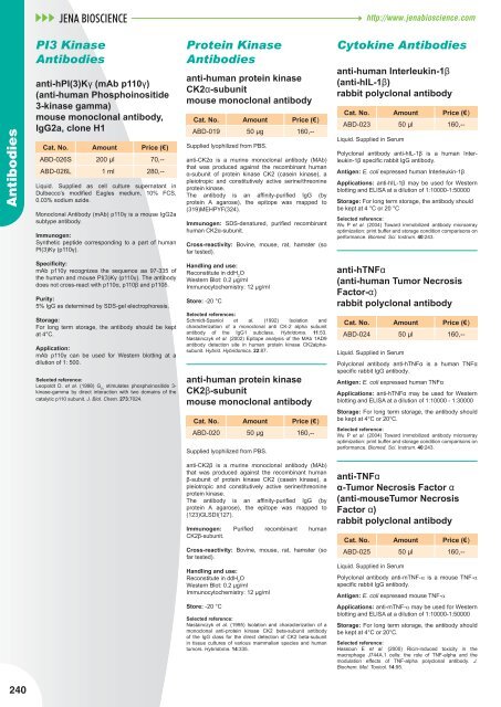 Nucleotide Analogs - Jena Bioscience