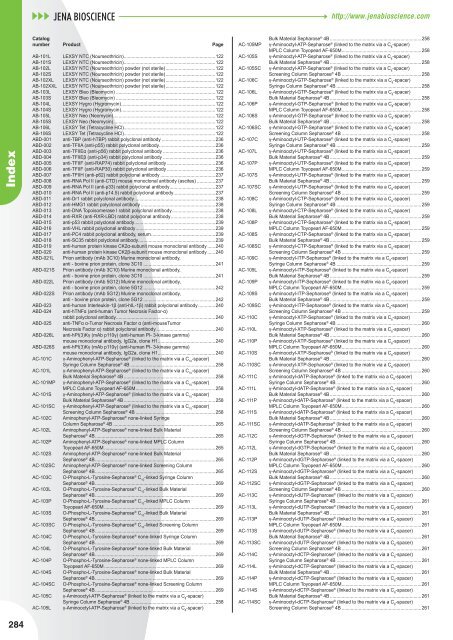 Nucleotide Analogs - Jena Bioscience