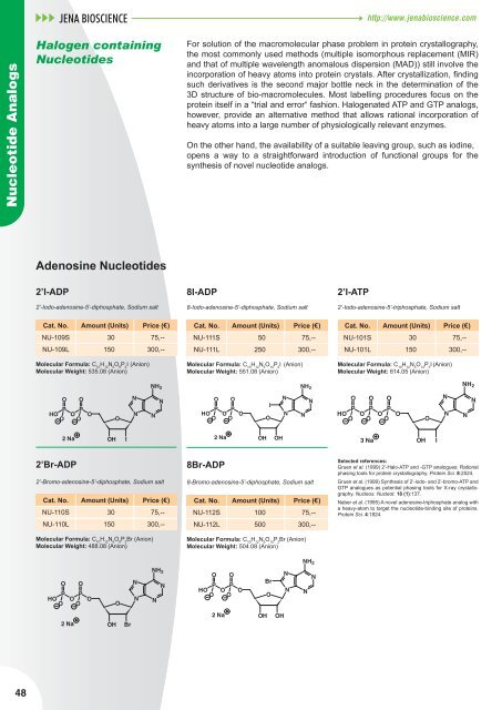 Nucleotide Analogs - Jena Bioscience