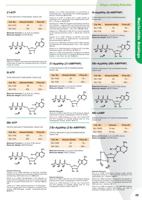 Nucleotide Analogs - Jena Bioscience