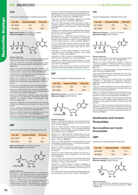 Nucleotide Analogs - Jena Bioscience