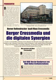 Berger Crossmedia und die digitalen Synergien - X-Media