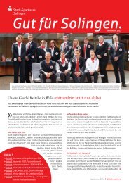 14. Ausgabe 04/2012 - Stadt-Sparkasse Solingen