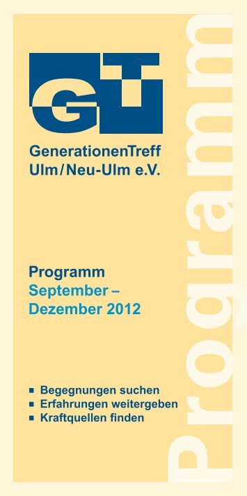 Dezember 2012 - GenerationenTreff Ulm/Neu-Ulm
