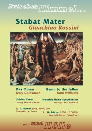 Stabat Mater - Heinrich-Heine-Symphonikern