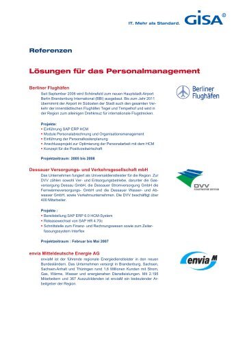 Lösungen für das Personalmanagement - enviaM