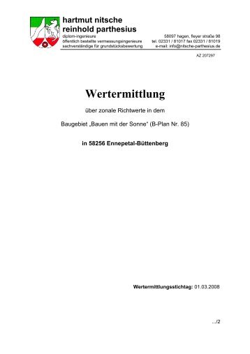 Wertermittlung - Ennepetal