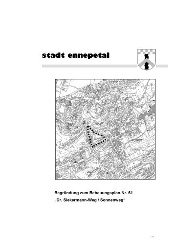 Begründung zum Satzungsbeschluss - Ennepetal