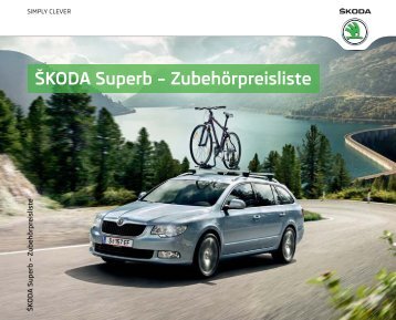 ŠKODA Superb – Zubehörpreisliste - Skoda