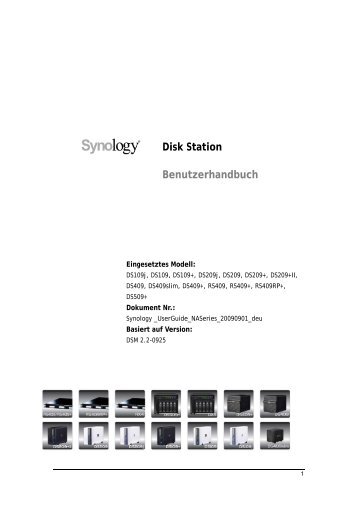 Disk Station Benutzerhandbuch - Synology