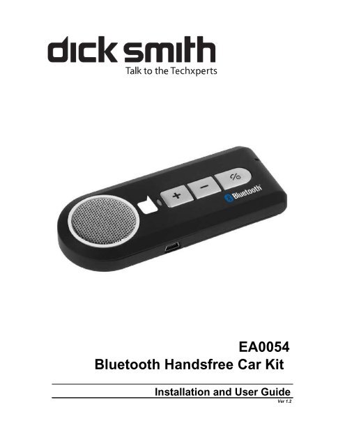 EA0054 Manual - Dick Smith