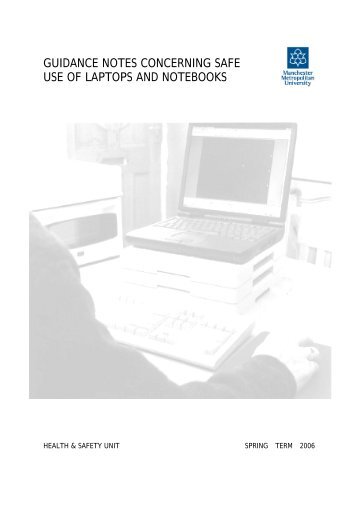 guidance notes concerning safe use of laptops and notebooks