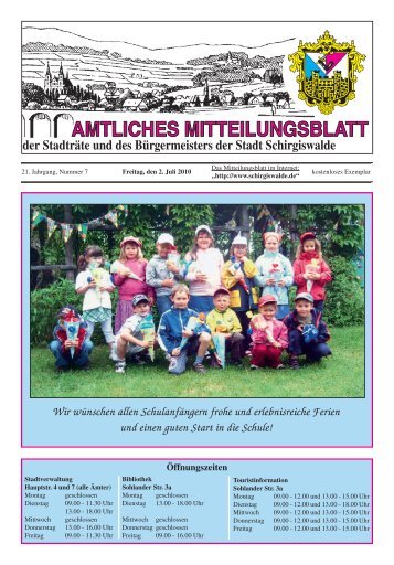 Mitteilungsblatt Juli - Stadt Schirgiswalde