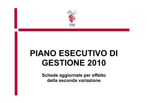 Dipartimento I Territorio e Programmazione - Provincia di Firenze