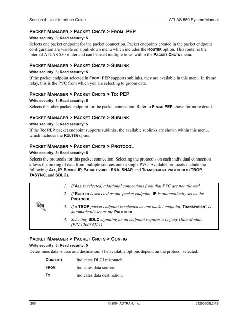 ATLAS 550 System Manual - Adtran