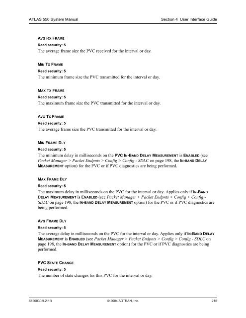 ATLAS 550 System Manual - Adtran