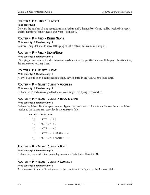 ATLAS 550 System Manual - Adtran