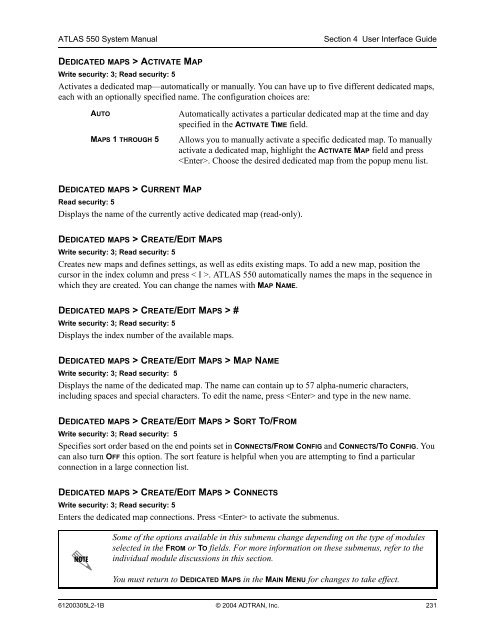 ATLAS 550 System Manual - Adtran