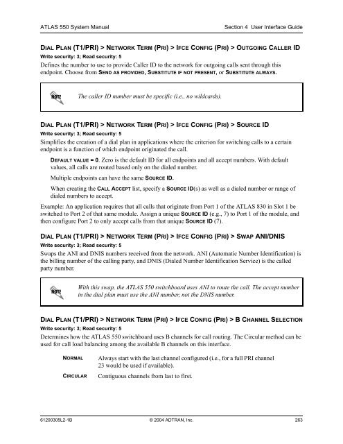 ATLAS 550 System Manual - Adtran