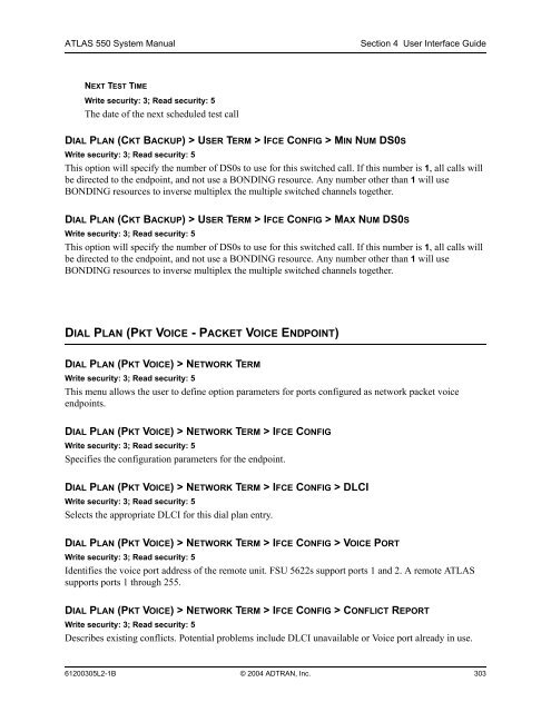 ATLAS 550 System Manual - Adtran