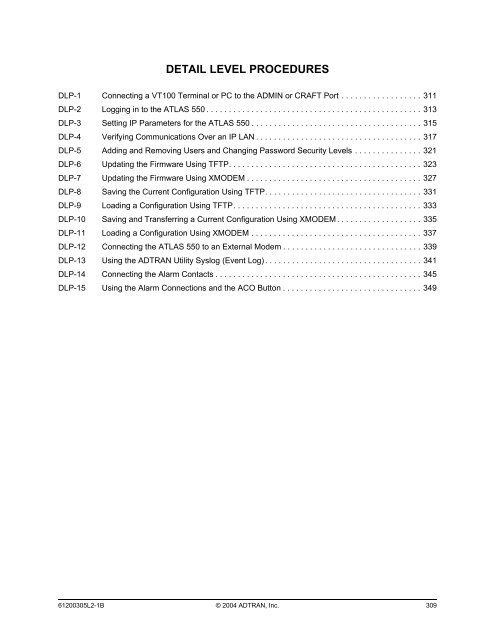 ATLAS 550 System Manual - Adtran