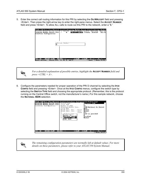 ATLAS 550 System Manual - Adtran