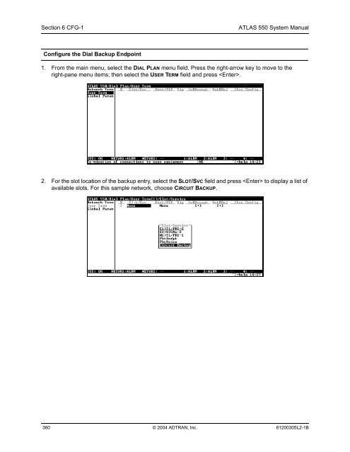 ATLAS 550 System Manual - Adtran