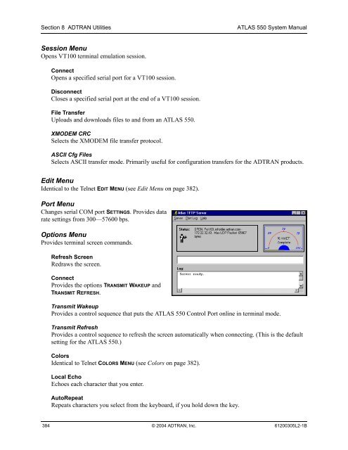 ATLAS 550 System Manual - Adtran