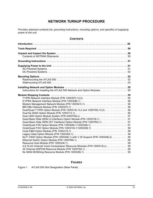 ATLAS 550 System Manual - Adtran