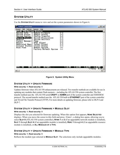 ATLAS 550 System Manual - Adtran