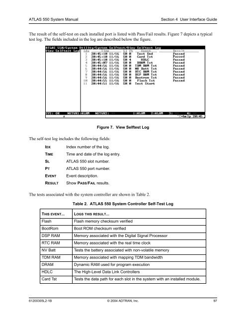 ATLAS 550 System Manual - Adtran