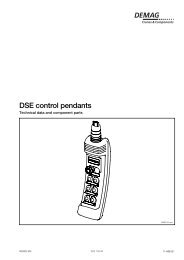 DSE control pendants - Demag Cranes & Components